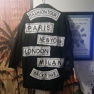 Fashion Nova Black Fashion Tour Jean Jacket